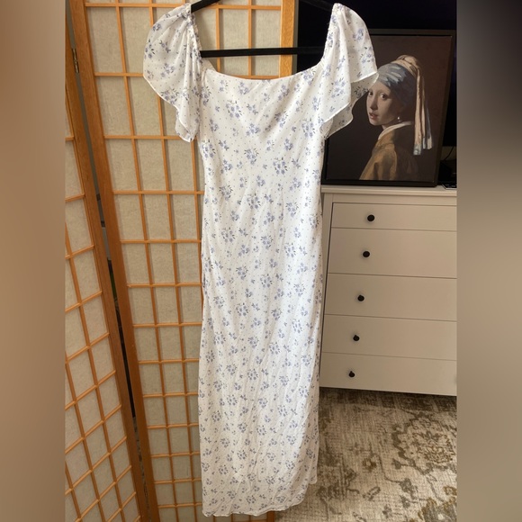 Princess Polly Hera Maxi Dress White Floral 6 - Picture 10 of 16